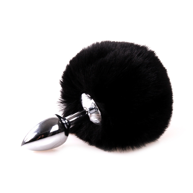 Pet Supplies Outlet - BDSM Metal Anal Plug with Rabbit