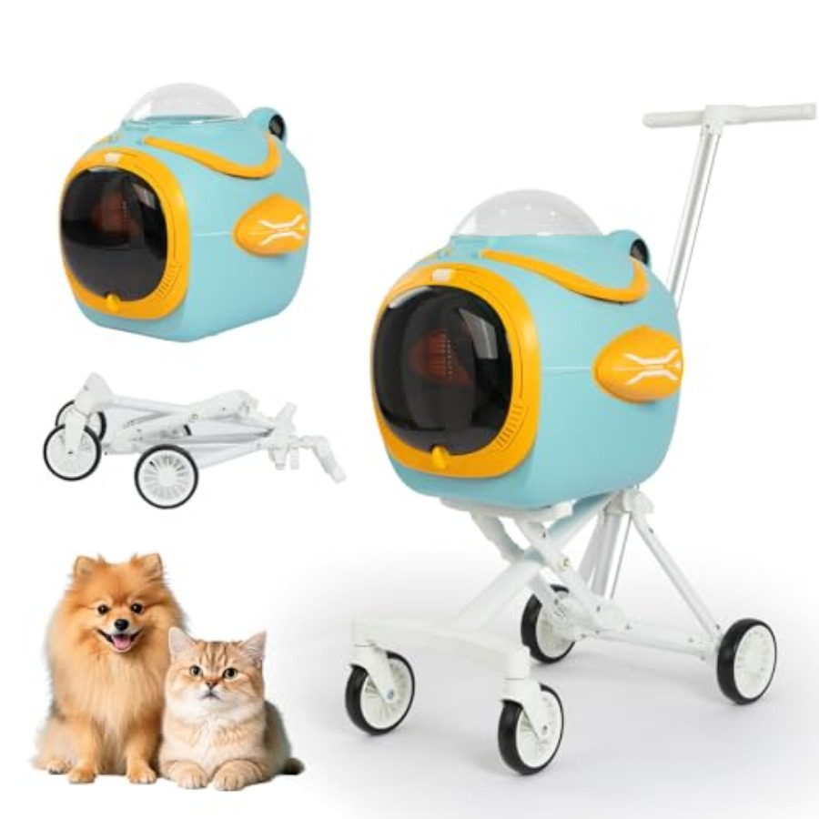 Pet Stroller Carrier - 4 in 1 Foldable Pet Stroller