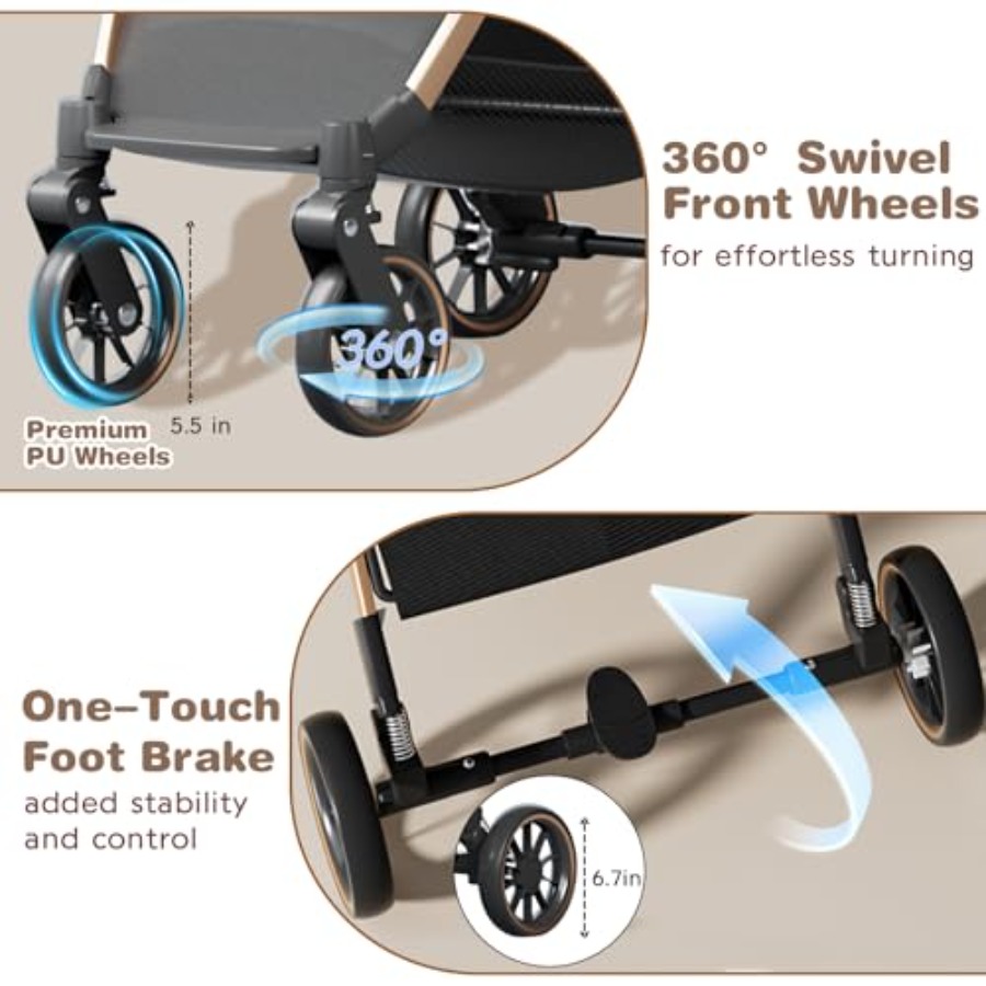 4 Wheels Pet Stroller for Smal - Pet Stroller Carrier review and price