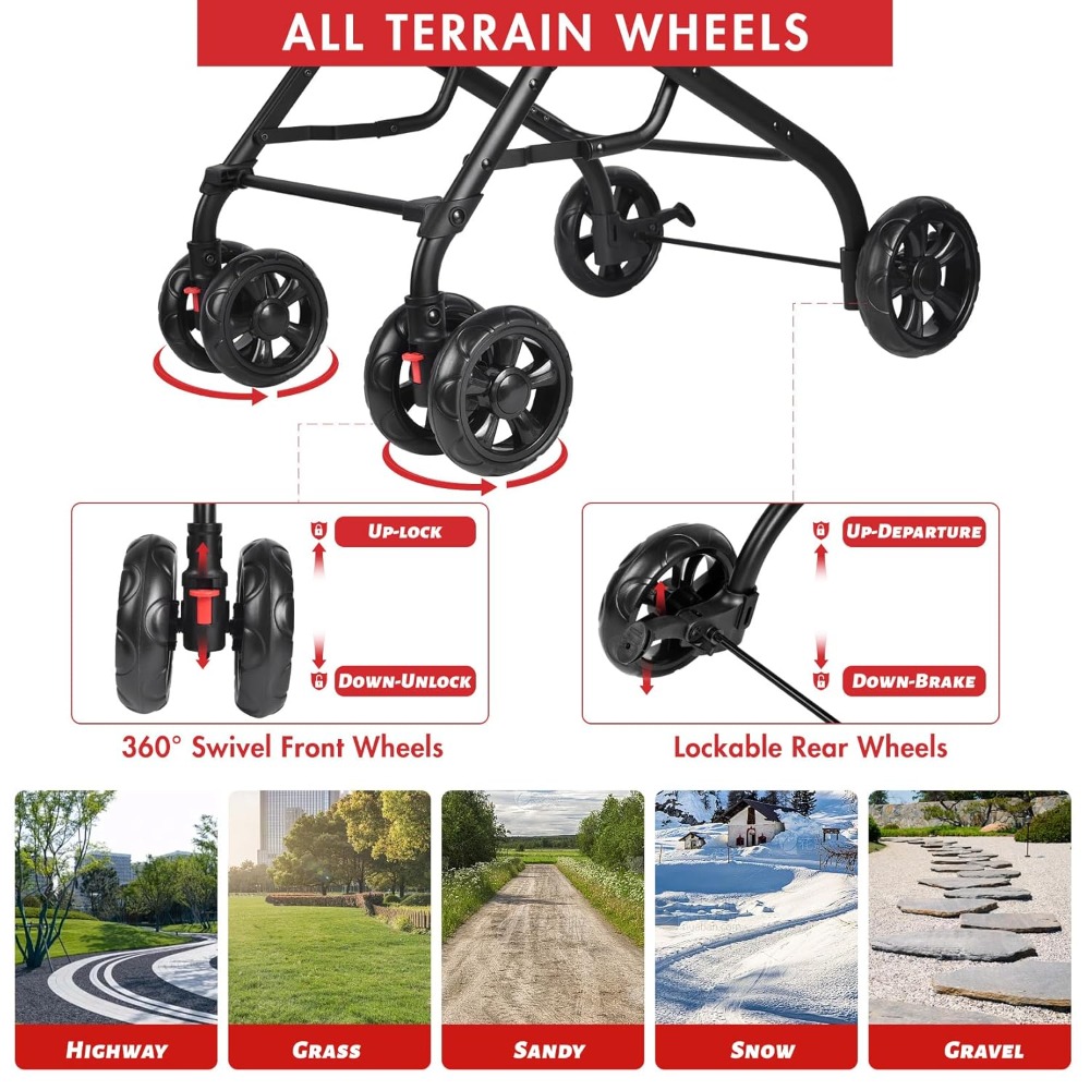 Double Pet Stroller for 2 Cats - Pet Stroller Carrier review and price
