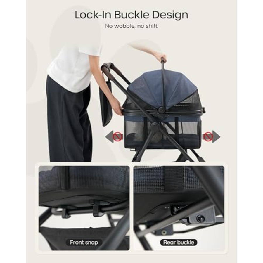 3 in 1 Pet Carrier Stroller wi - Pet Stroller Carrier review and price