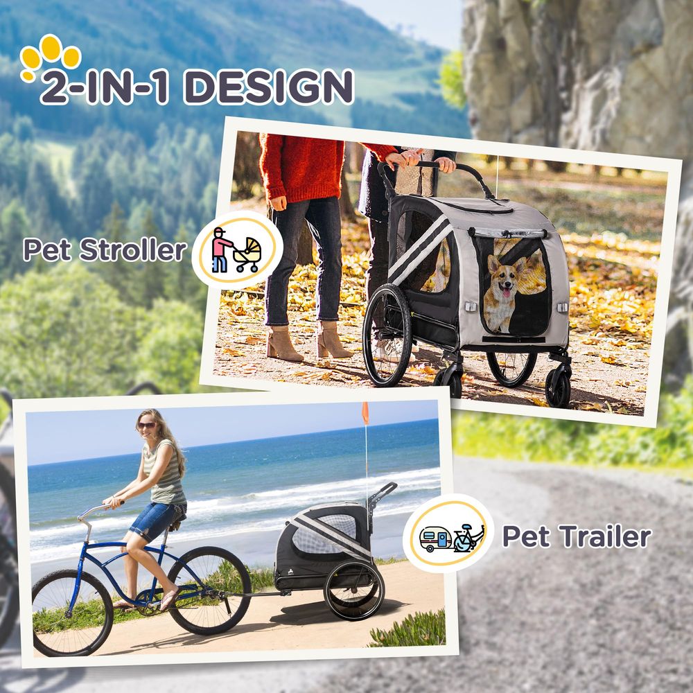 2in1 Pet Bike Trailer for Smal - Pet Stroller Carrier review and price
