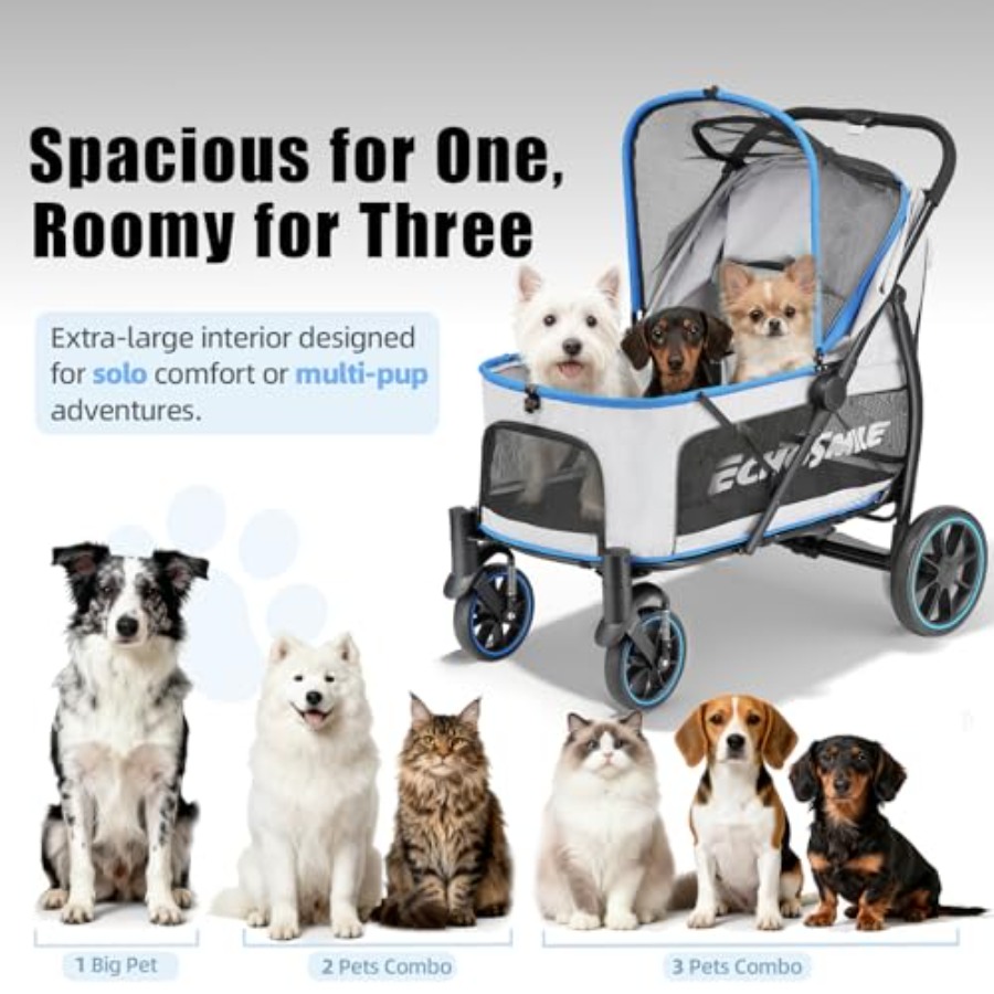 EchoSmile Dog Stroller for Lar - Pet Stroller Carrier review and price