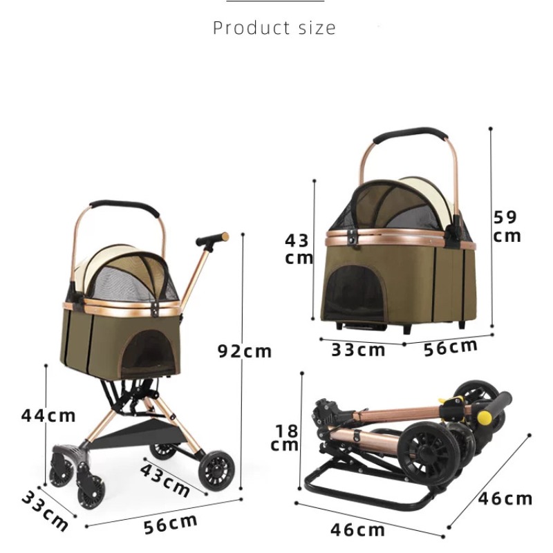 Ultra Light Foldable Pet Troll - Pet Stroller Carrier review and price