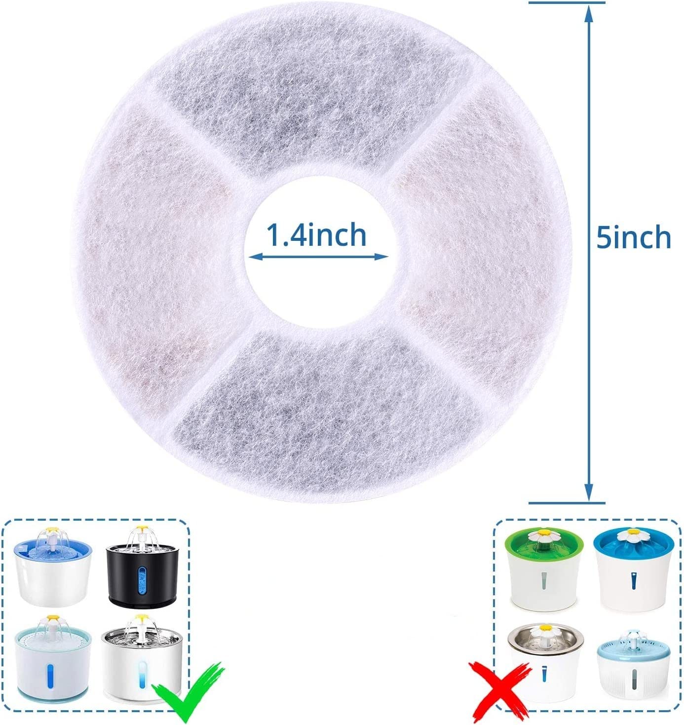 Pet Water Drinking Fountain Fi - Cat Water Fountain Filter review and price
