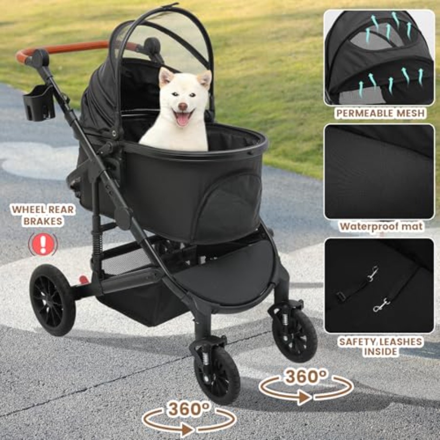 Bicystar Pet Stroller for Medi - Pet Stroller Carrier review and price