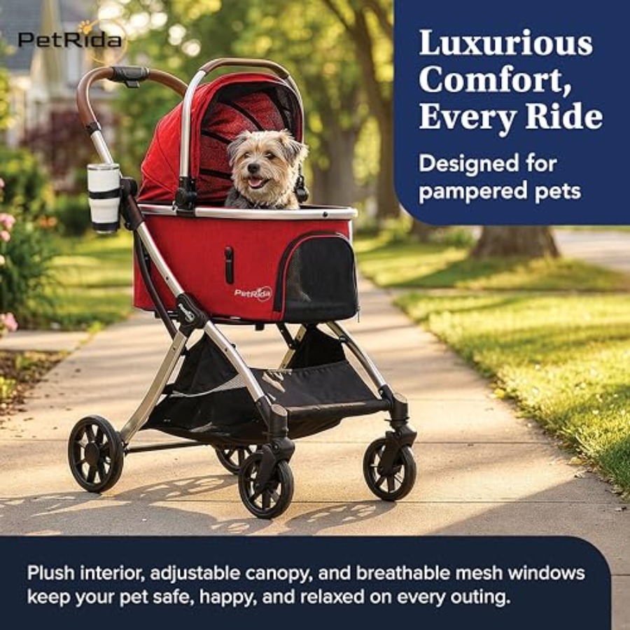 Luxury Pet Stroller with Detac - Pet Stroller Carrier review and price
