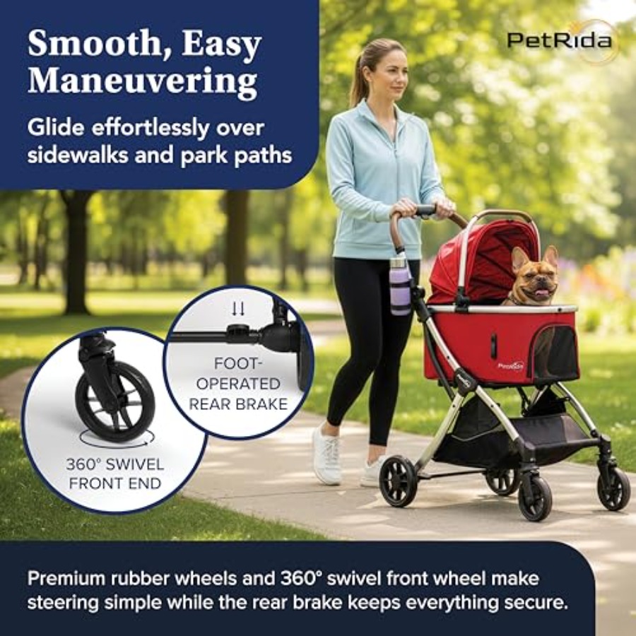 Luxury Pet Stroller with Detac - Pet Stroller Carrier review and price