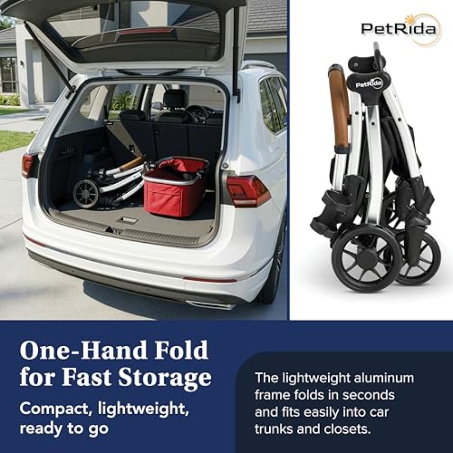 Luxury Pet Stroller with Detac - Pet Stroller Carrier review and price