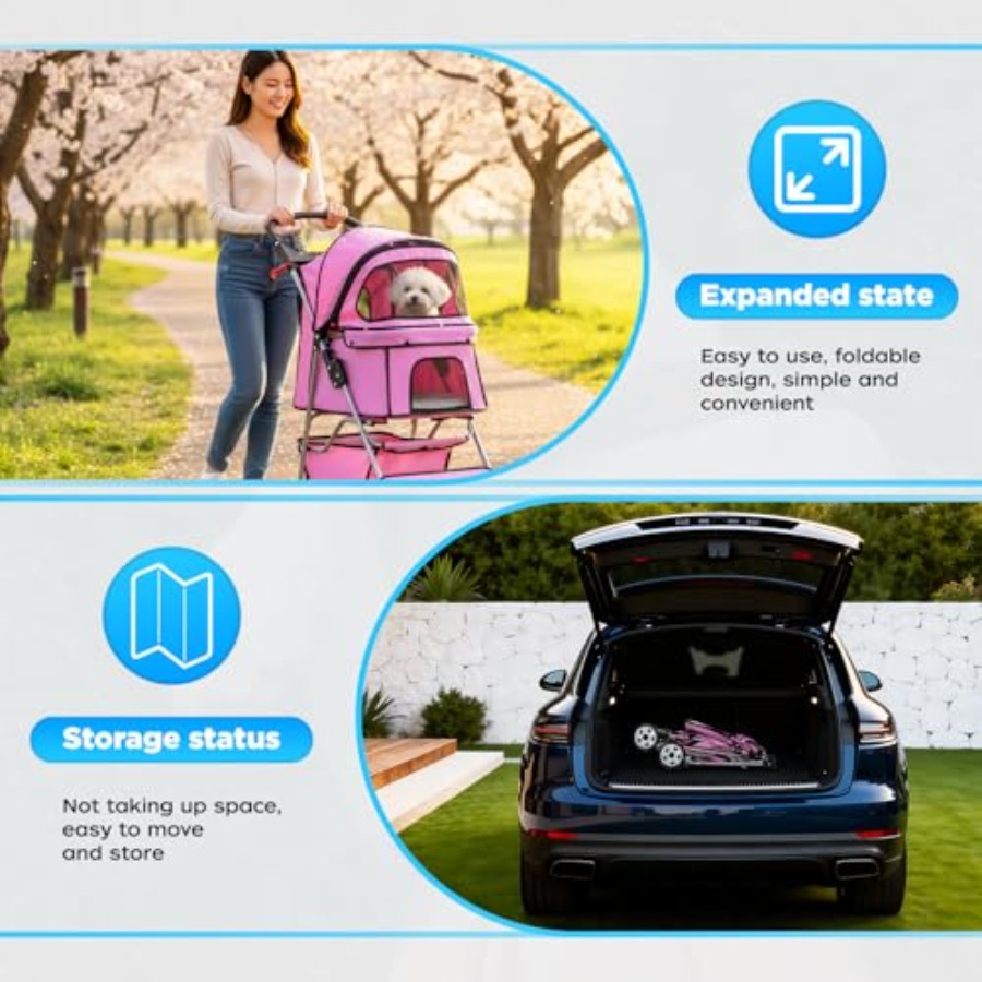 BestOffice Pet Stroller for Sm - Pet Stroller Carrier review and price