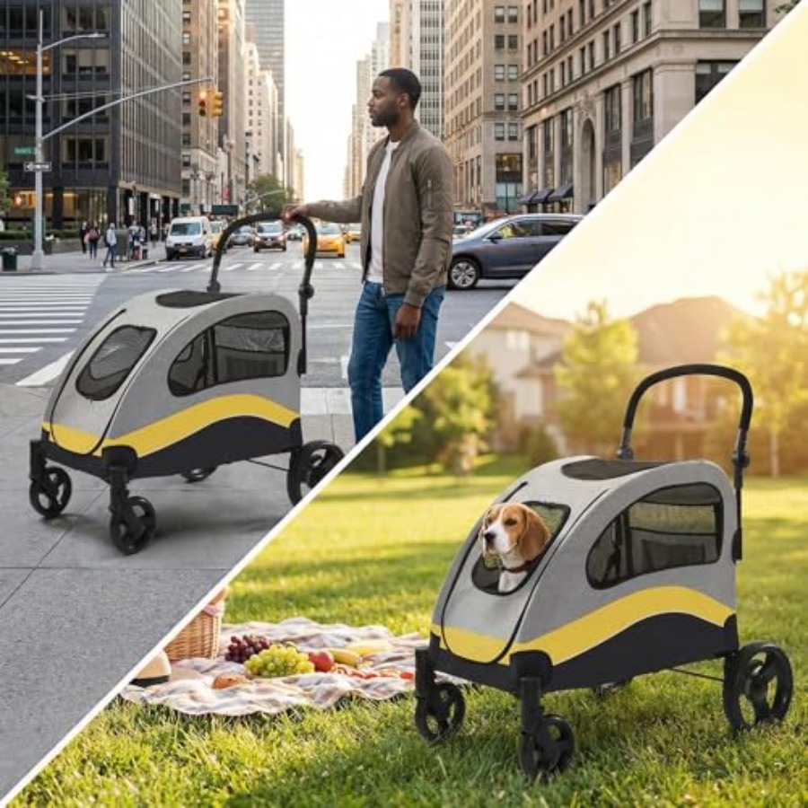 Dog Stroller for Large Dogs, F - Pet Stroller Carrier review and price